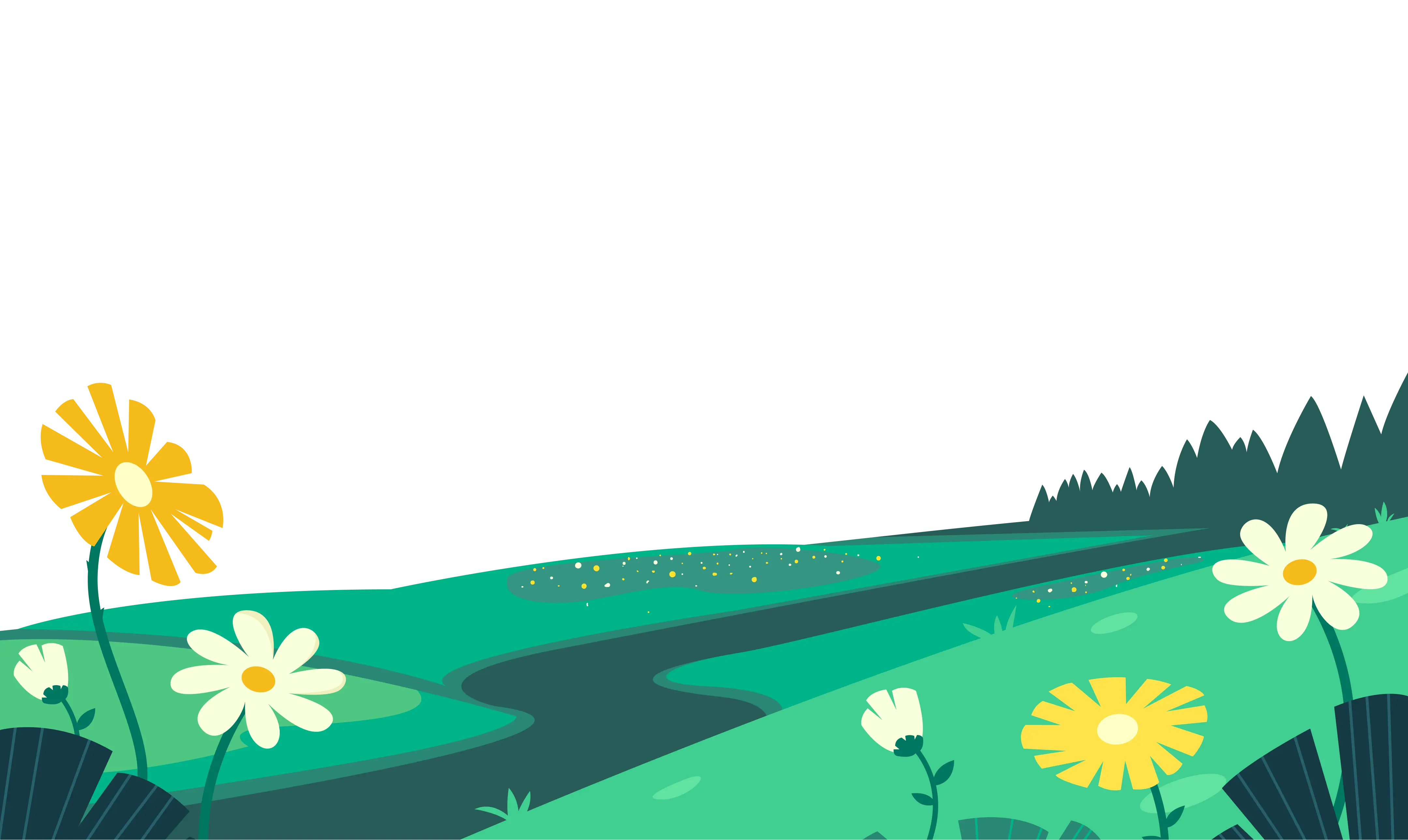 Illustrated learning landscape separating the loop section from the next section