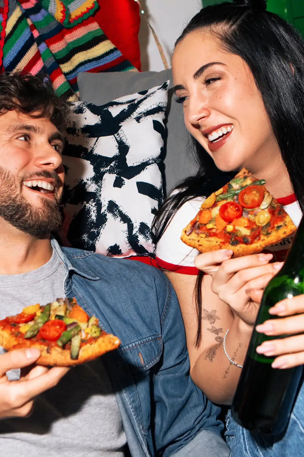 REFLEX pizza poster applying the identity system to a promotional layout